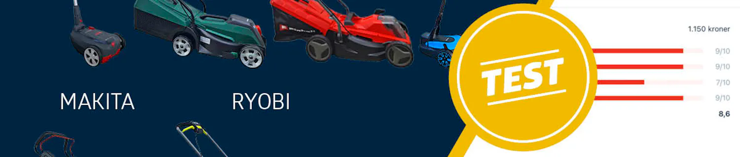 Test af 18 volts plæneklippere Test af 18 volts plæneklippere